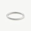 Chunky Round Hinged Bangle | Platinum Plated