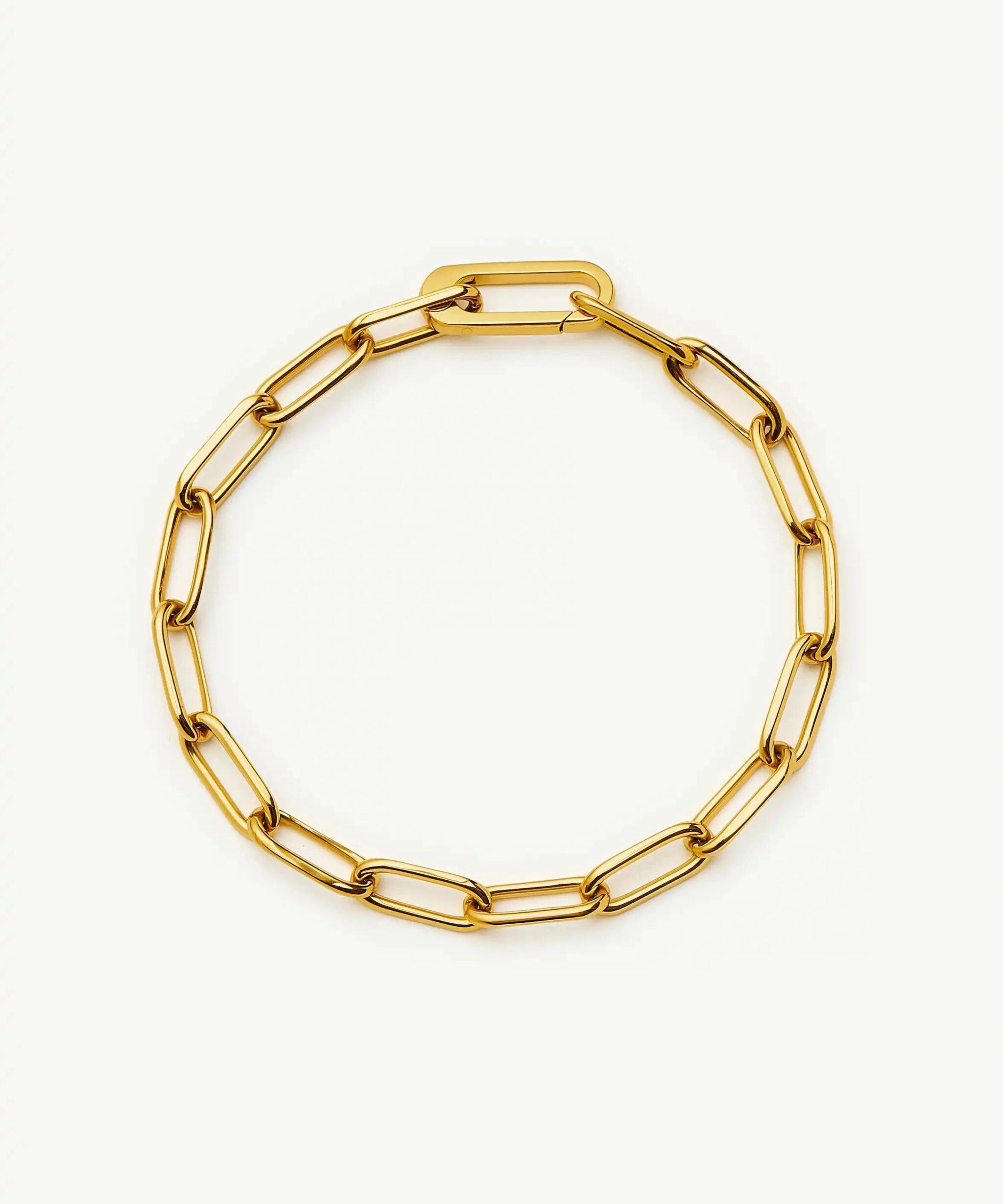 Classic Paperclip Chain Bracelet | 18ct Gold Plated
