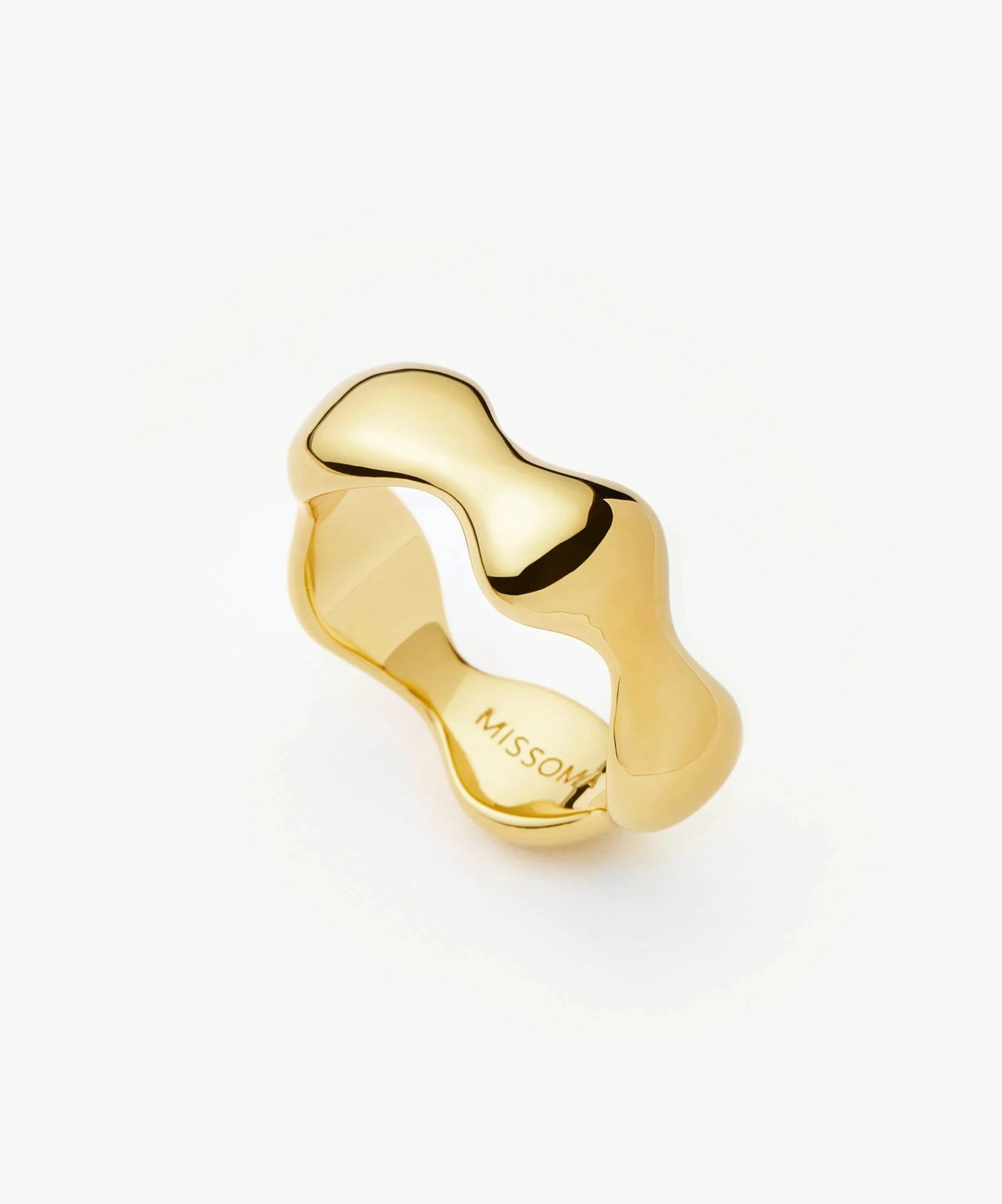 Eny Puffy Stacking Ring | 18ct Gold Plated
