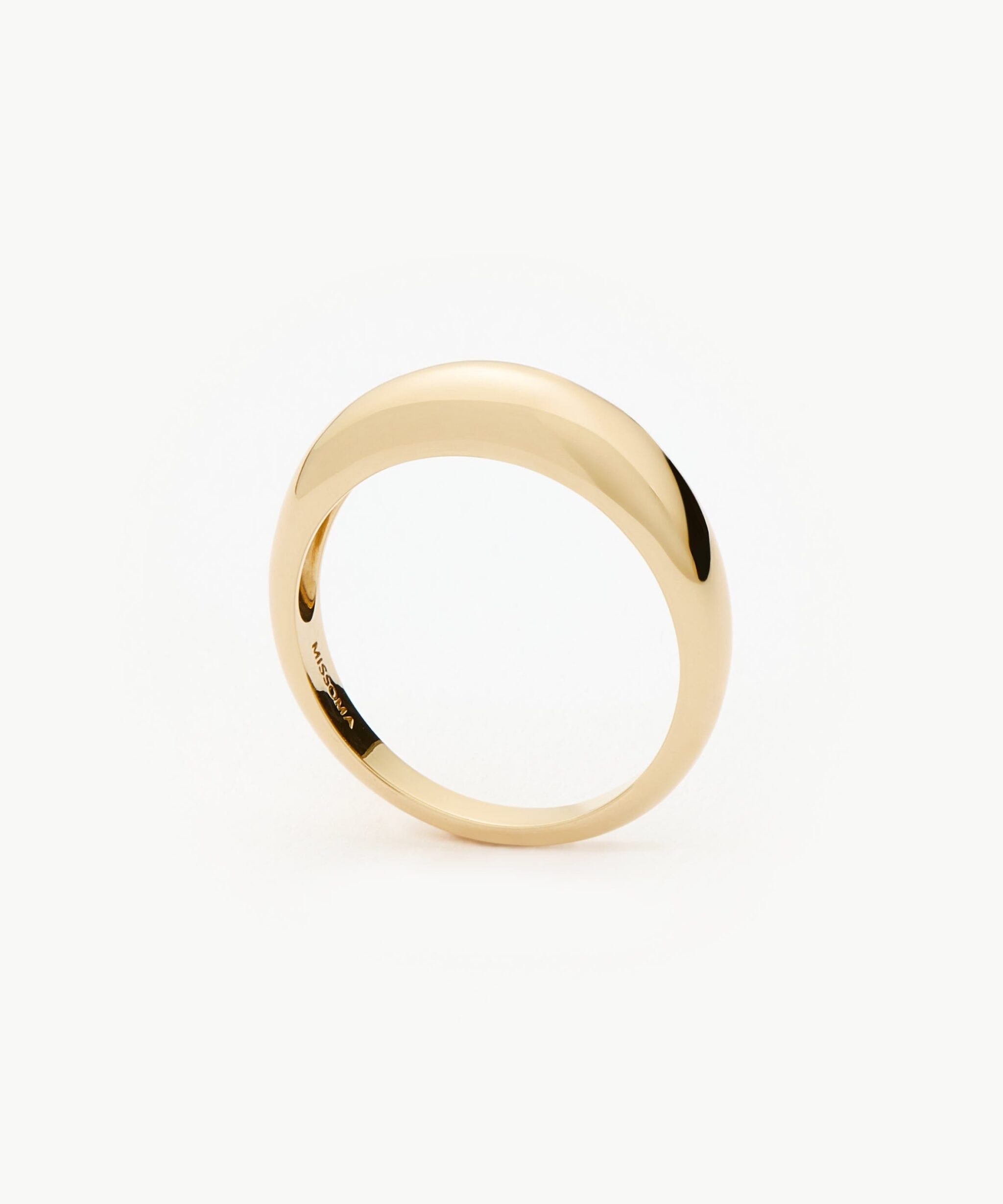 Solid Gold Classic Dome Ring | 14ct Solid Gold