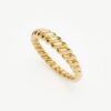 Solid Gold Twisted Classic Ring | 14ct Solid Gold