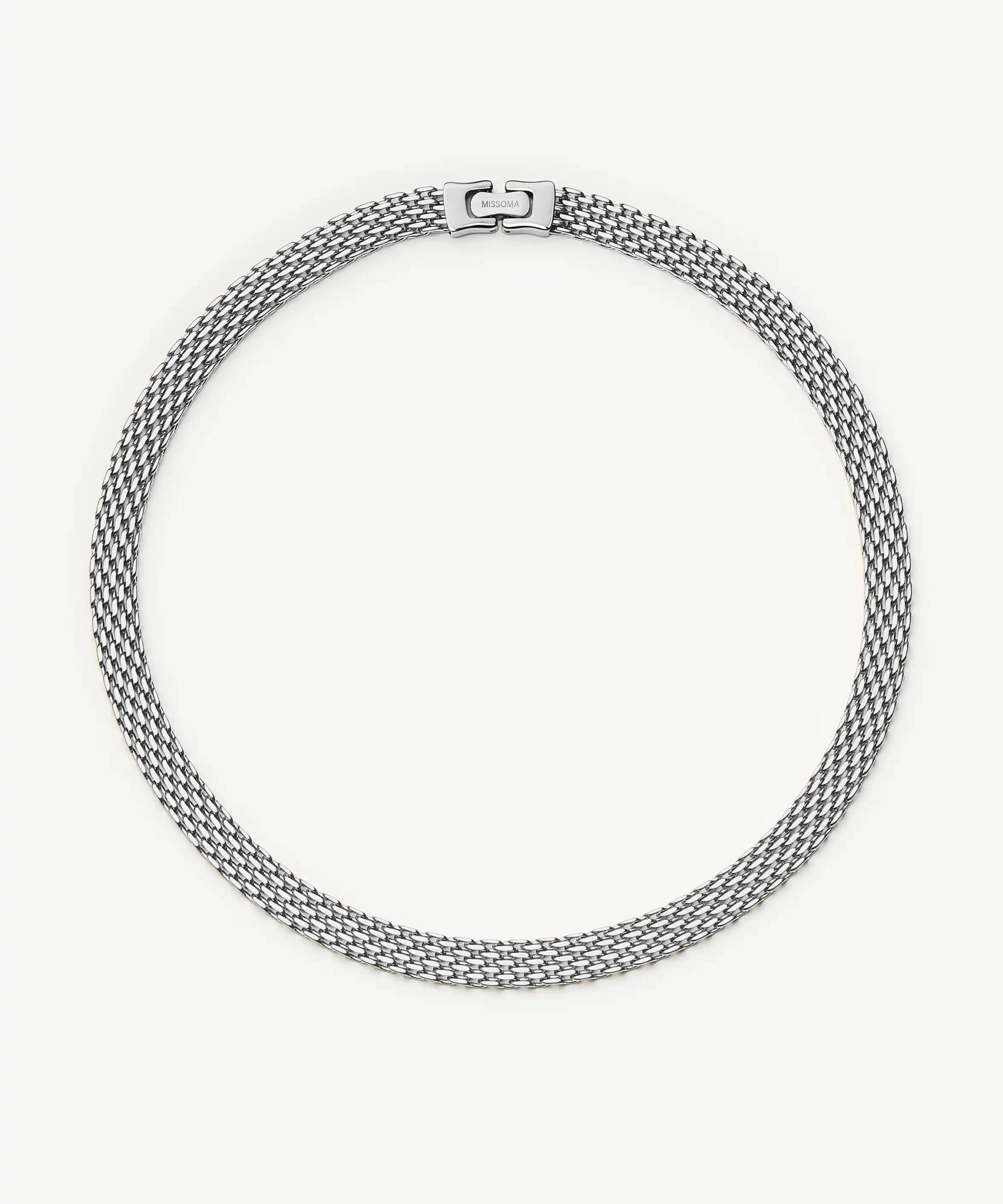 Heirloom Chain Choker Necklace | Platinum Plated
