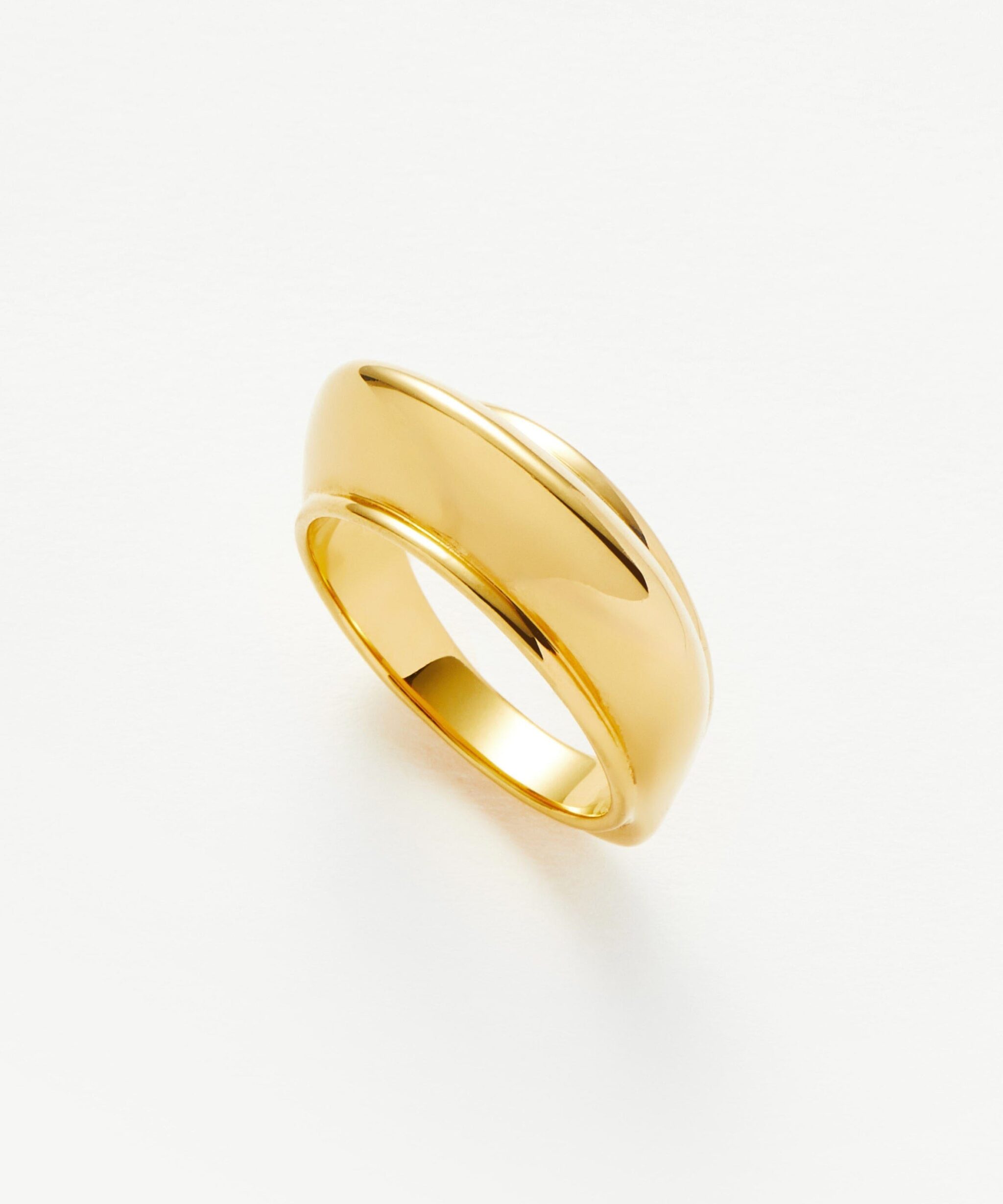 Hera Dome Stacking Ring | 18ct Gold Vermeil