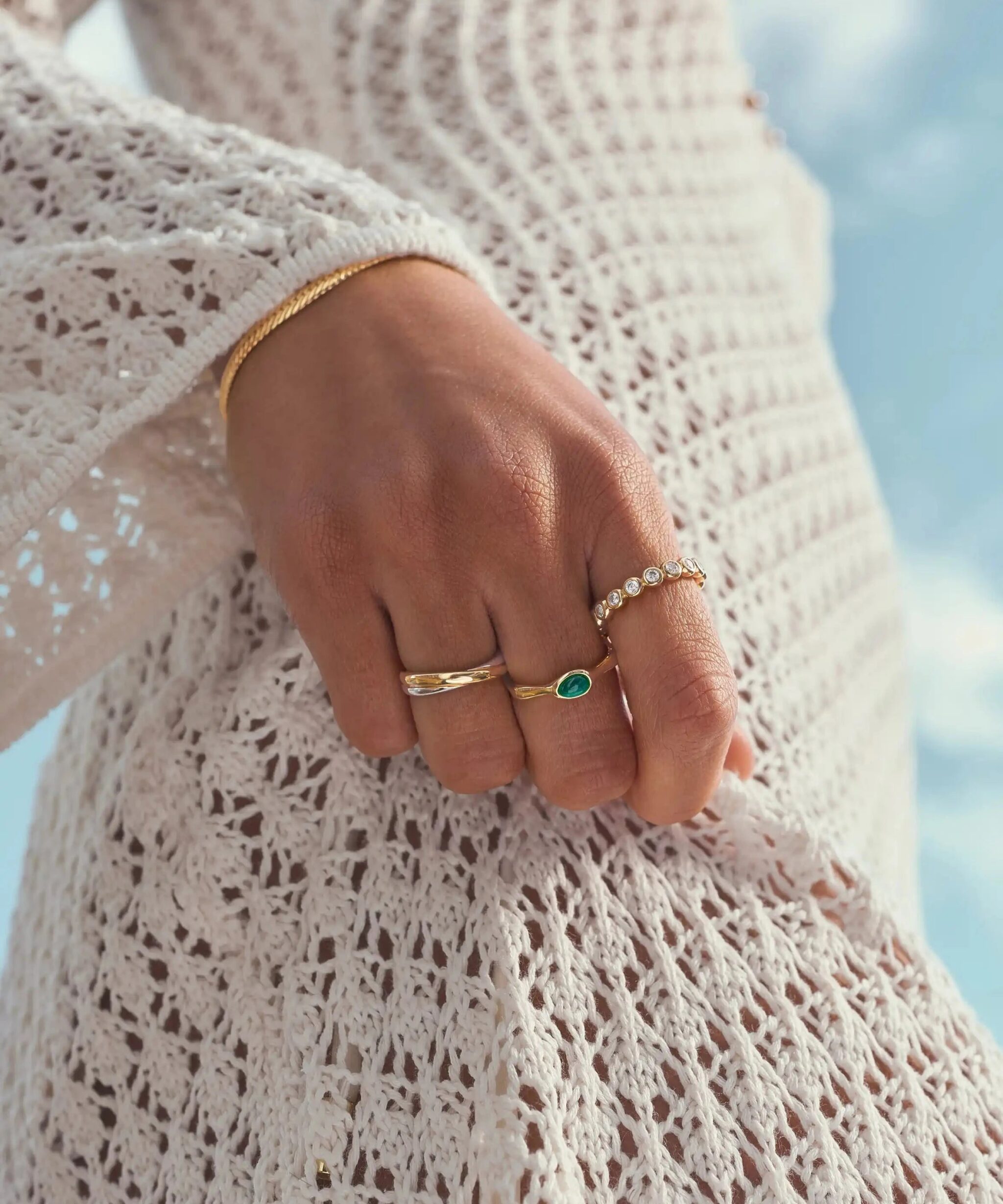 Alternative view of Lucy Williams Entwine Ring | Mixed Metal