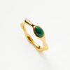 Magma Gemstone Stacking Ring | 18ct Recycled Gold Vermeil on Recycled Sterling Silver