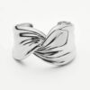 MARKGONG Draped Statement Cuff | Silver Plated