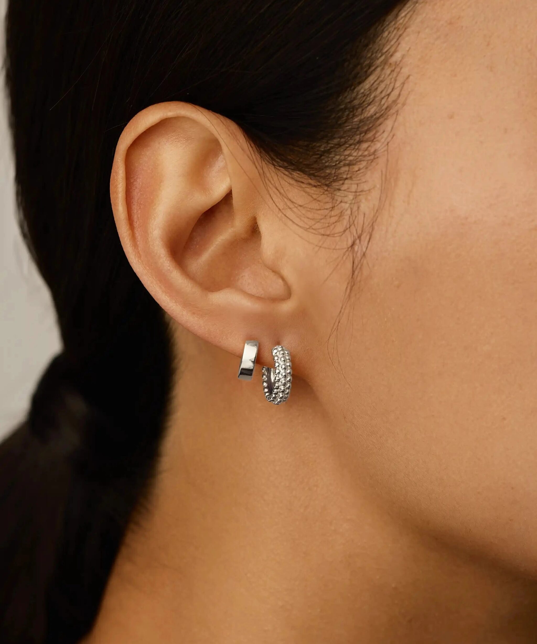 Alternative view of Mini Baya Hoop Earrings