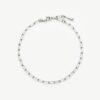 Mini Paperclip Chain Bracelet | Platinum Plated