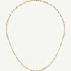 Mini Paperclip Chain Necklace | 18ct Gold Plated