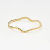 Molten Classic Hinged Bangle | 18ct Gold Plated