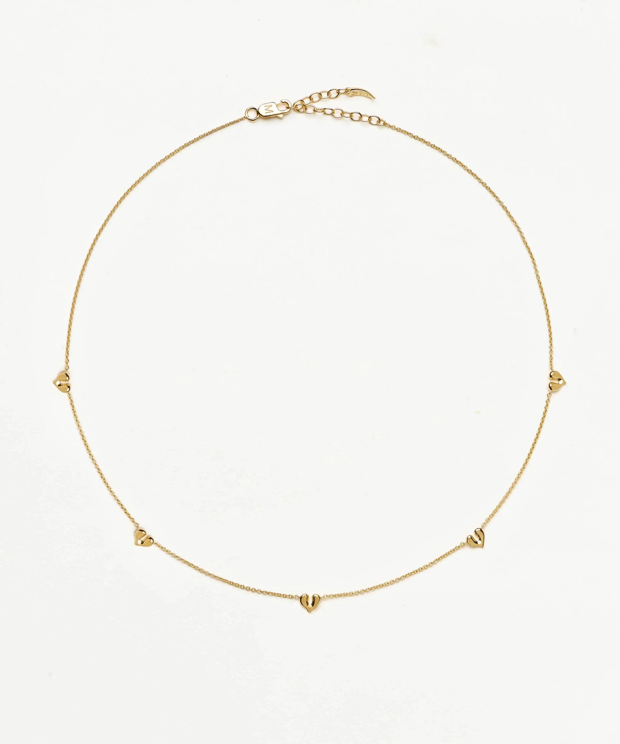 Molten Heart Mini Charm Choker | 18ct Gold Vermeil