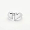 Molten Heart Statement Ring | Silver Plated