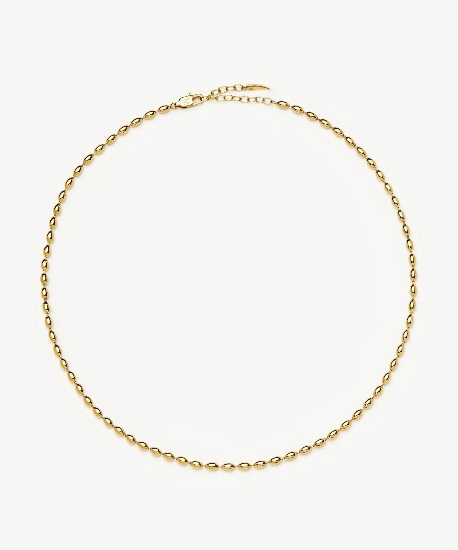 Molten Olive Chain Necklace | 18ct Gold Plated