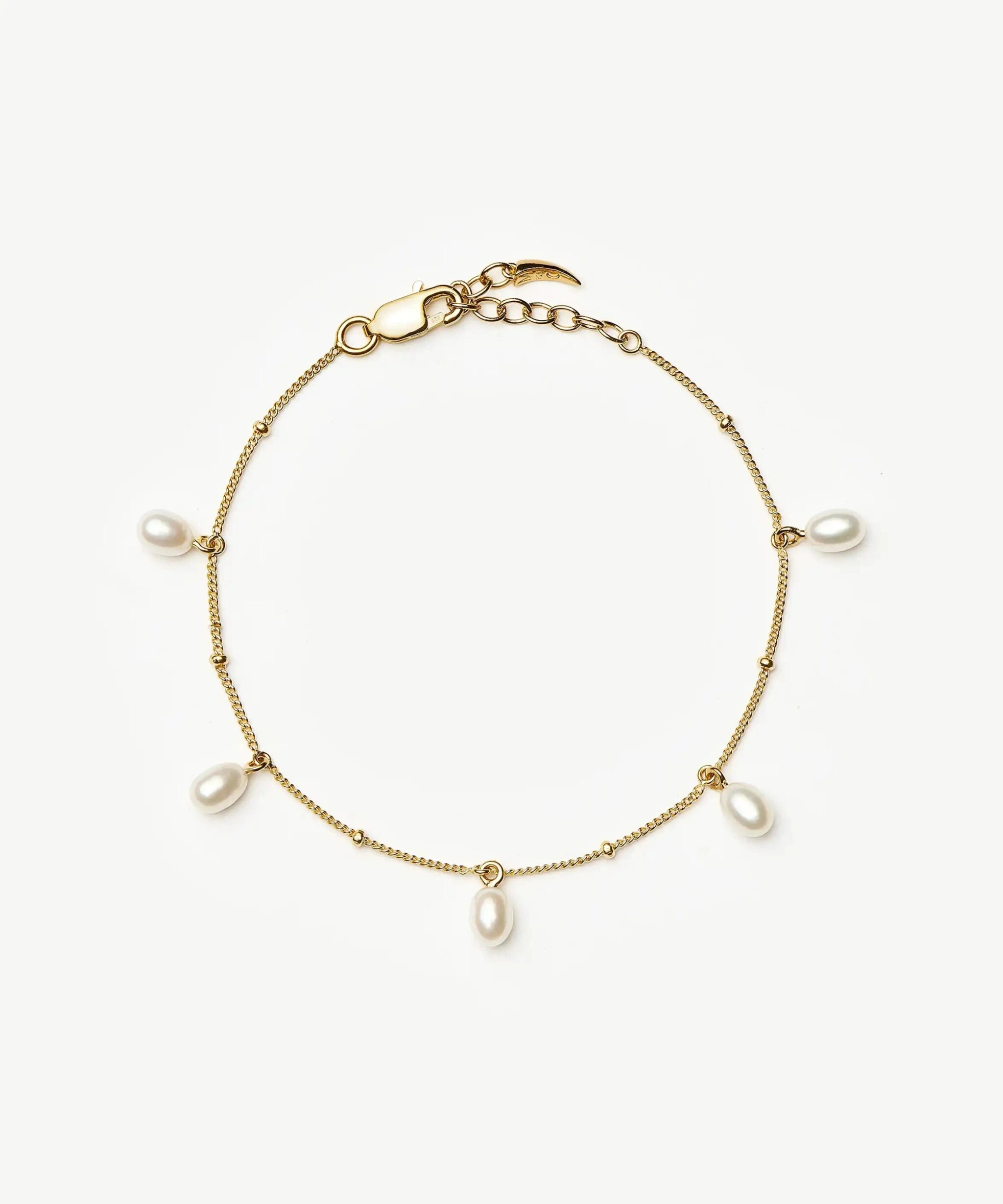 Pearl Baya Baroque Chain Bracelet | 18ct Gold Vermeil/Pearl