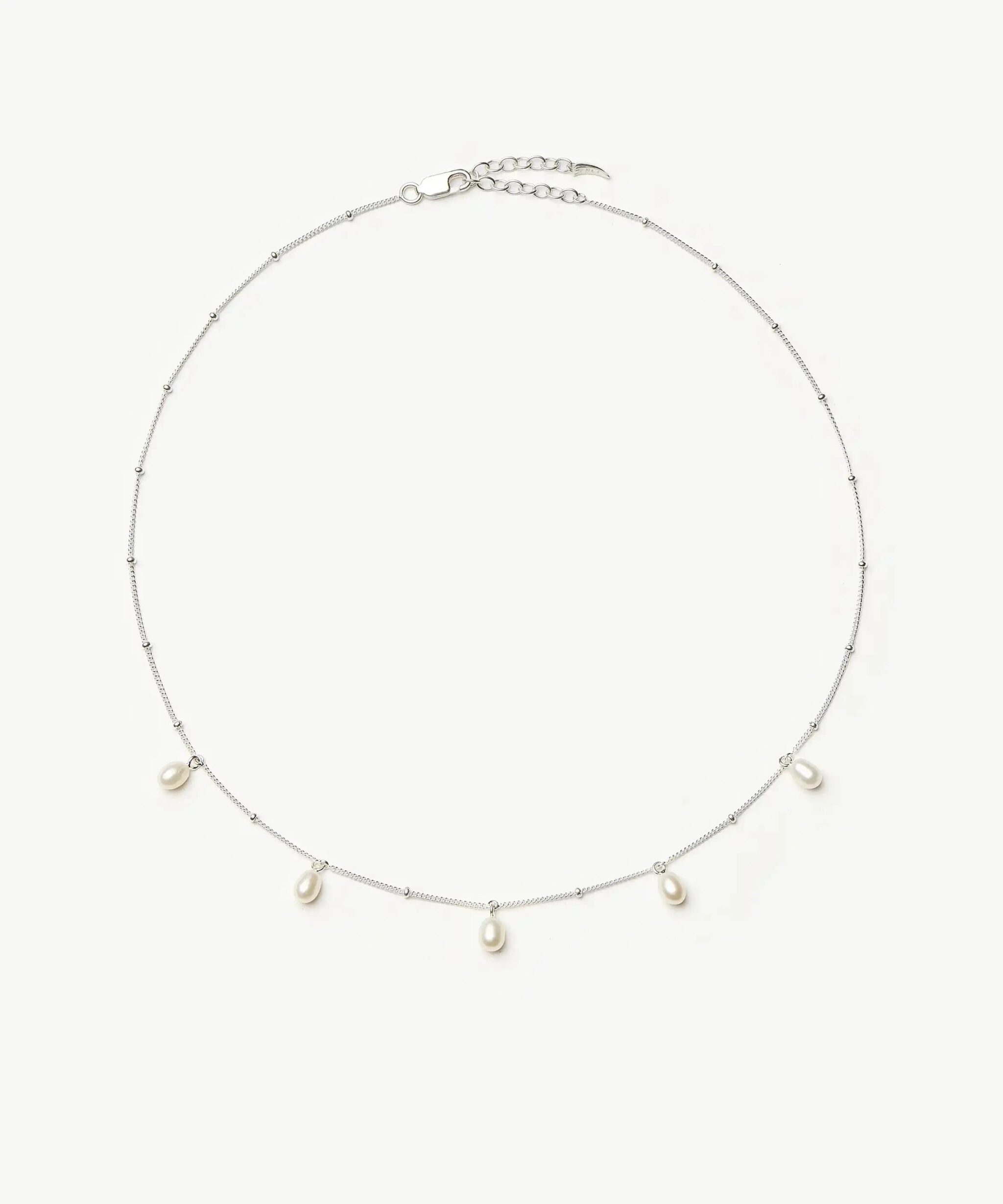 Pearl Baya Baroque Chain Choker | Sterling Silver/Pearl