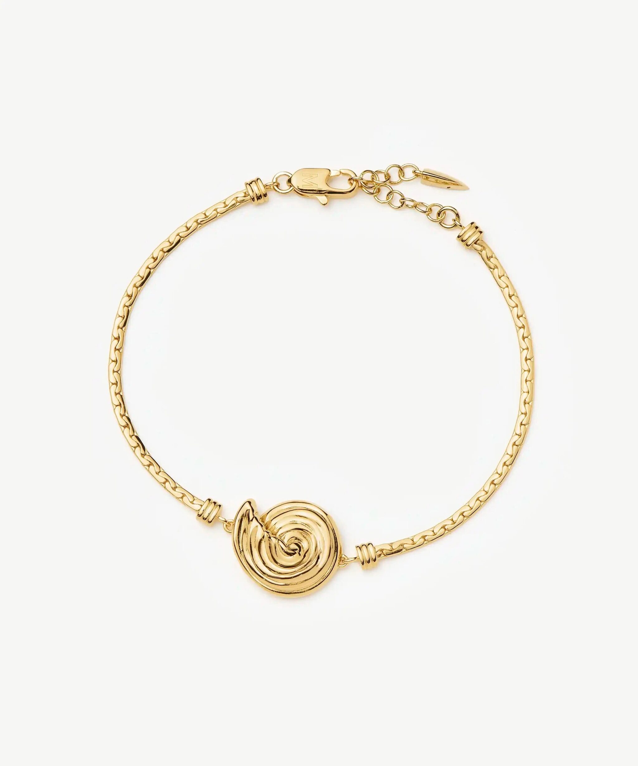Spiral Cobra Chain Bracelet | 18ct Gold Plated