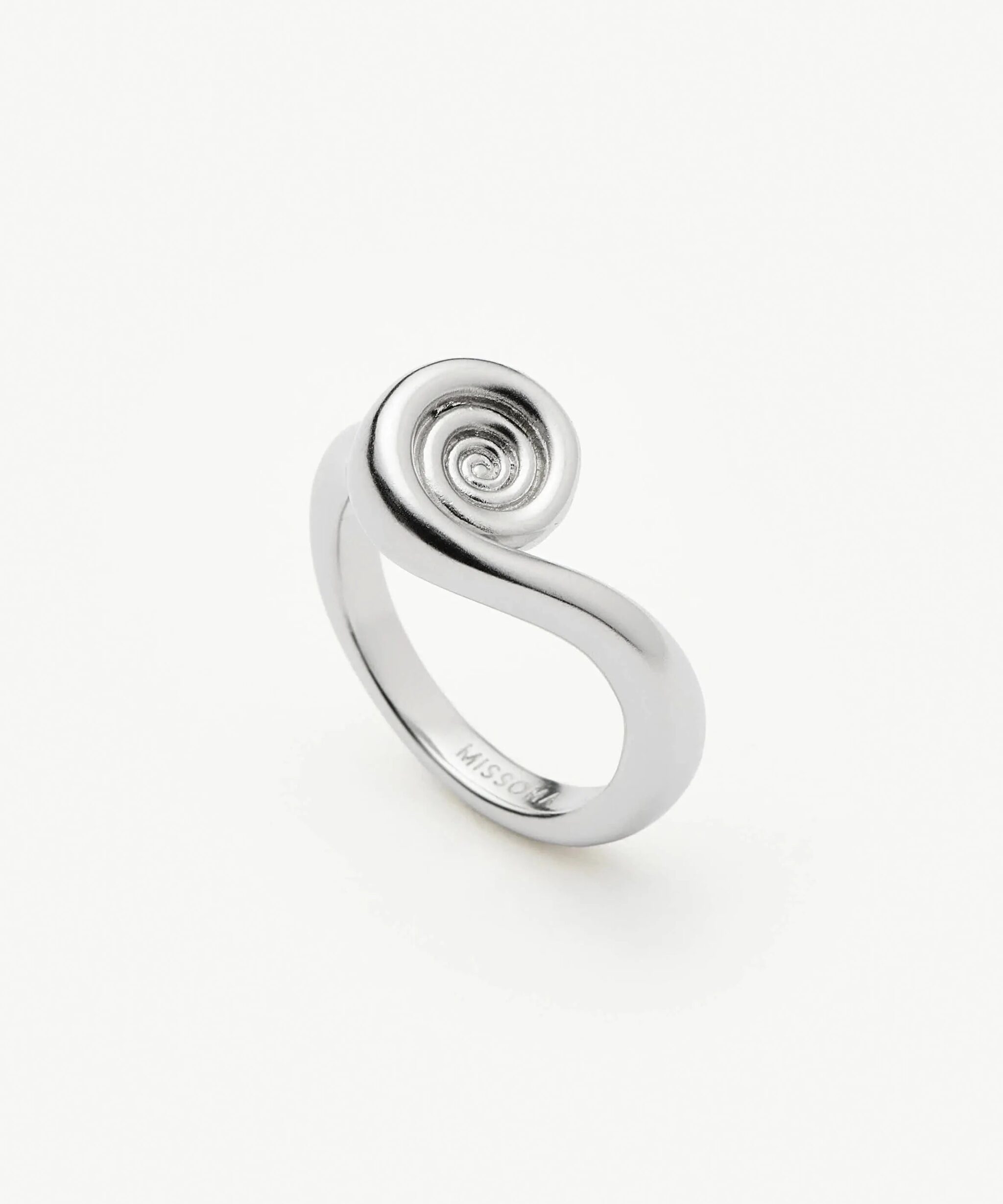 Spiral Stacking Ring | Silver Plated