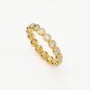 Tennis Eternity Stacking Ring | 18ct Gold Vermeil/Cubic Zirconia