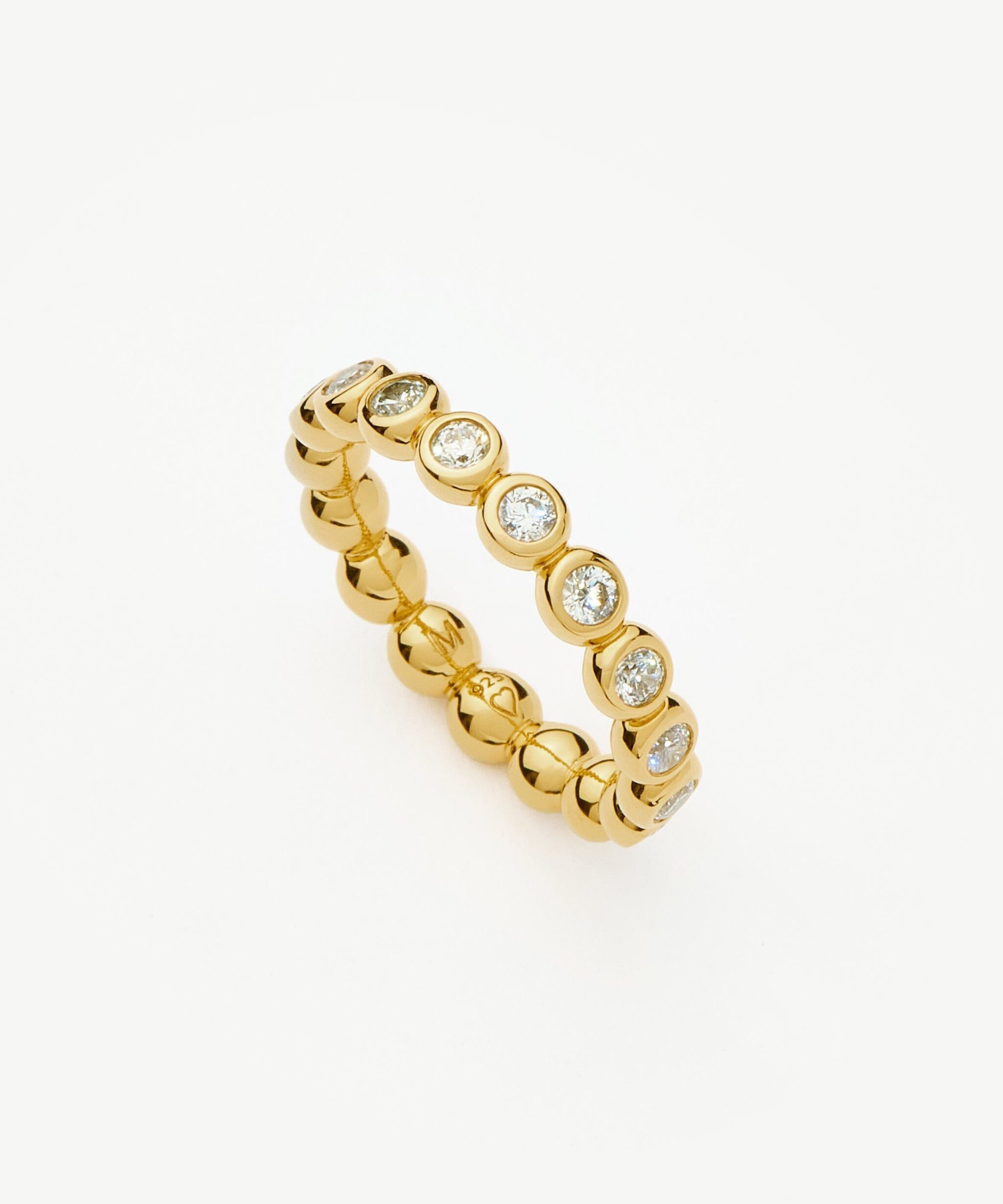 Tennis Eternity Stacking Ring | 18ct Gold Vermeil/Cubic Zirconia