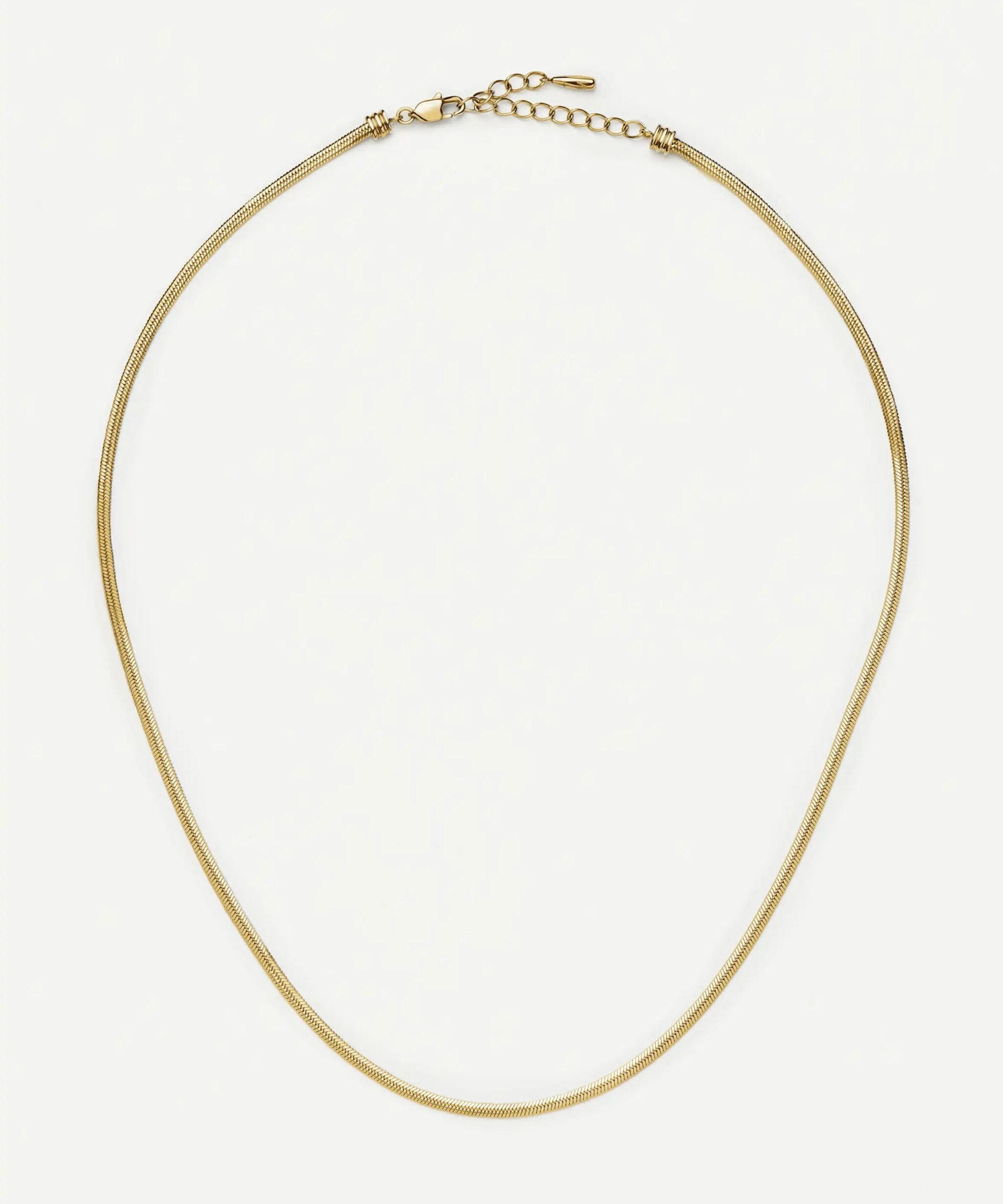 Thin Snake Chain Necklace | 18ct Gold Plated
